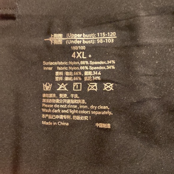 Sports Bra Size 4XL in Black New - Picture 6 of 7